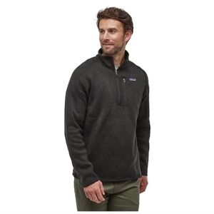 Patagonia Better Sweater Black Fleece  1/4 Zip Pullover Sweatshirt Men's Md